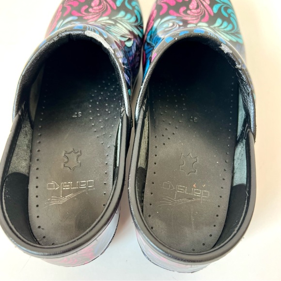 DANSKO Professional Colorful Paisley Leaf Patterned Clogs—SZ. 6.5-7 - Picture 6 of 12